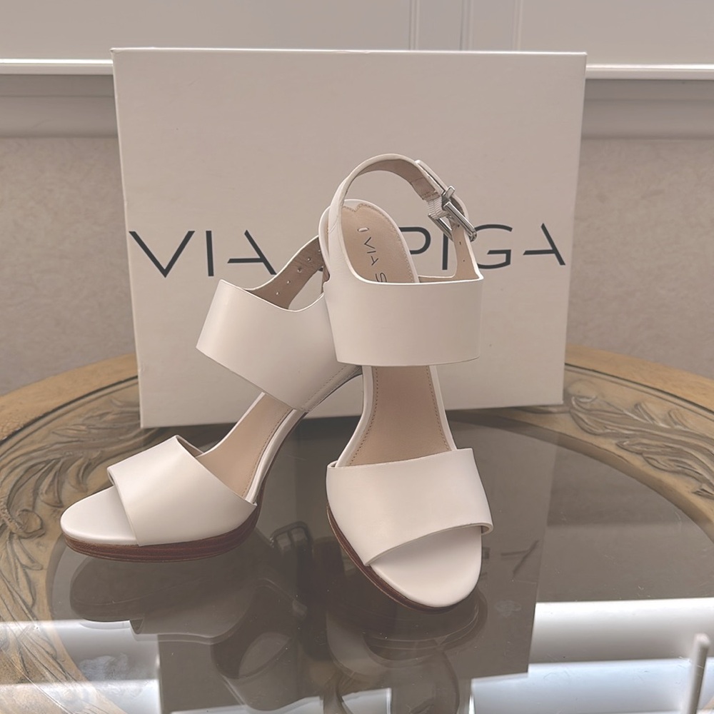 VIA SPIGA White Sandals